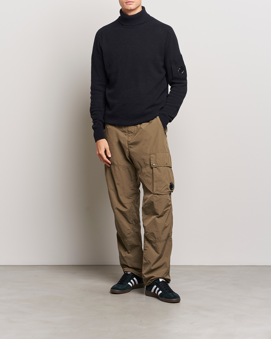 Herre | Trøjer | C.P. Company | Fleece Knit Rollneck Black