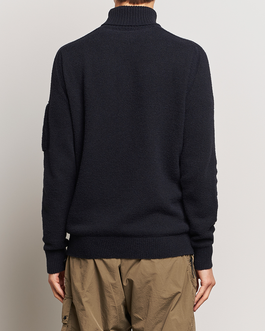 Herre | Trøjer | C.P. Company | Fleece Knit Rollneck Black