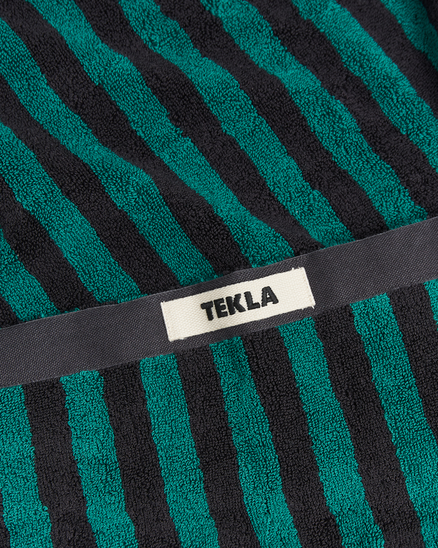 Herre | Tekla Organic Terry Beach Towel Ivy Stripes | Tekla | Organic Terry Beach Towel Ivy Stripes