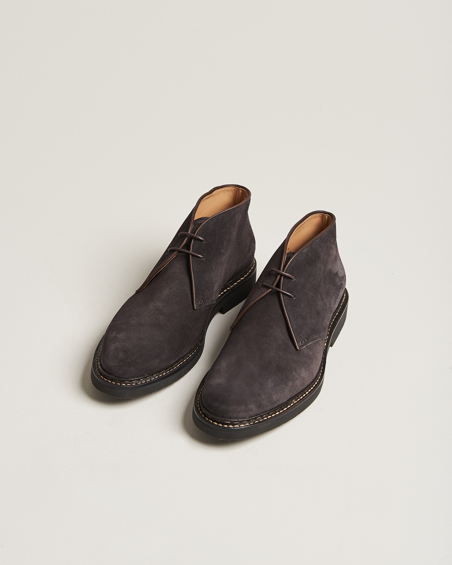 Herre | Chukka boots | Heschung | Genet Suede Chukka Boot Dark Brown