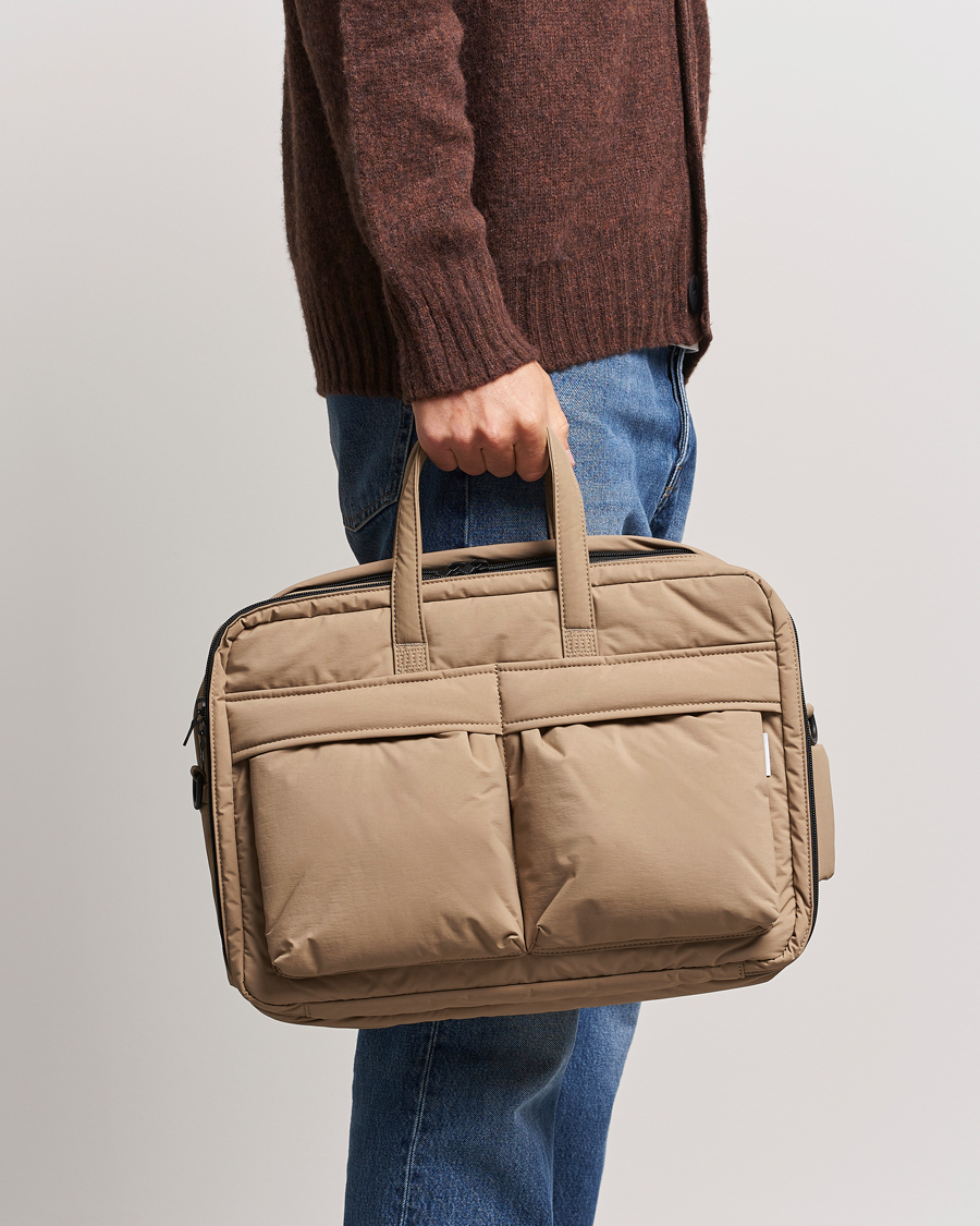 Herre | Tasker | mazi untitled | AM Bag 02 Nylon Briefcase Beige