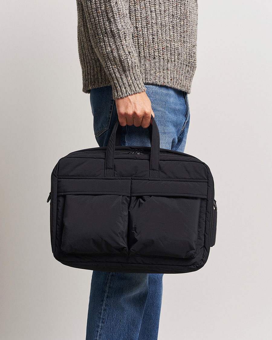 Herre | Tilbehør | mazi untitled | AM Bag 02 Nylon Briefcase Black