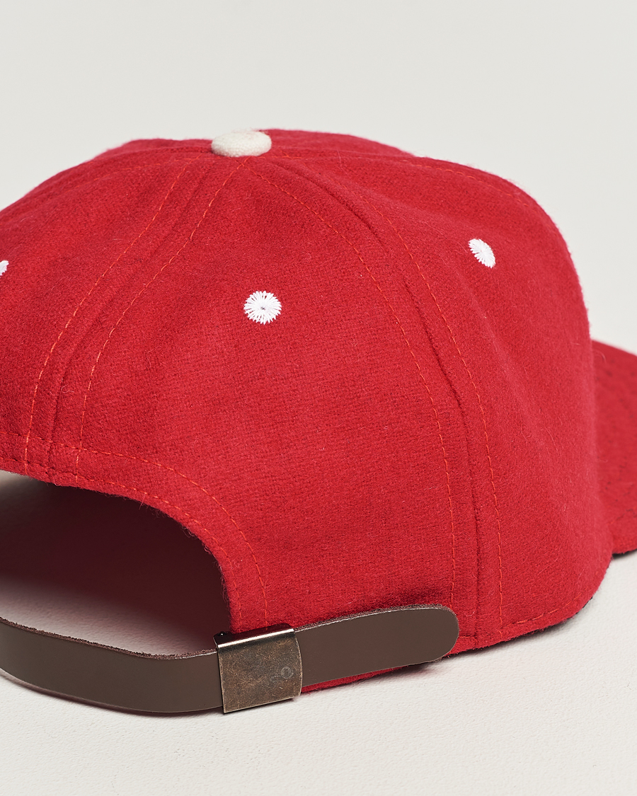Herre | Ebbets Field Flannels Made in USA Seattle Rainiers 1955 Vintage Ballcap Red | Ebbets Field Flannels | Made in USA Seattle Rainiers 1955 Vintage Ballcap Red