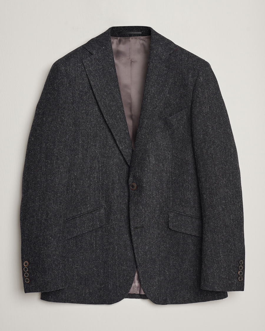 Herre | Blazere & jakker | Walker Slater | Edward Wool Donegal Blazer Charcoal