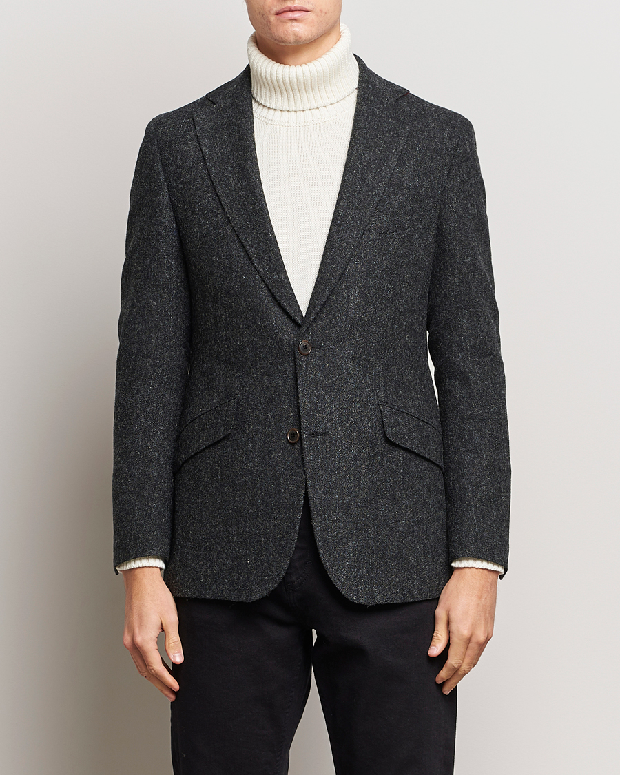 Herre | Blazere & jakker | Walker Slater | Edward Wool Donegal Blazer Charcoal