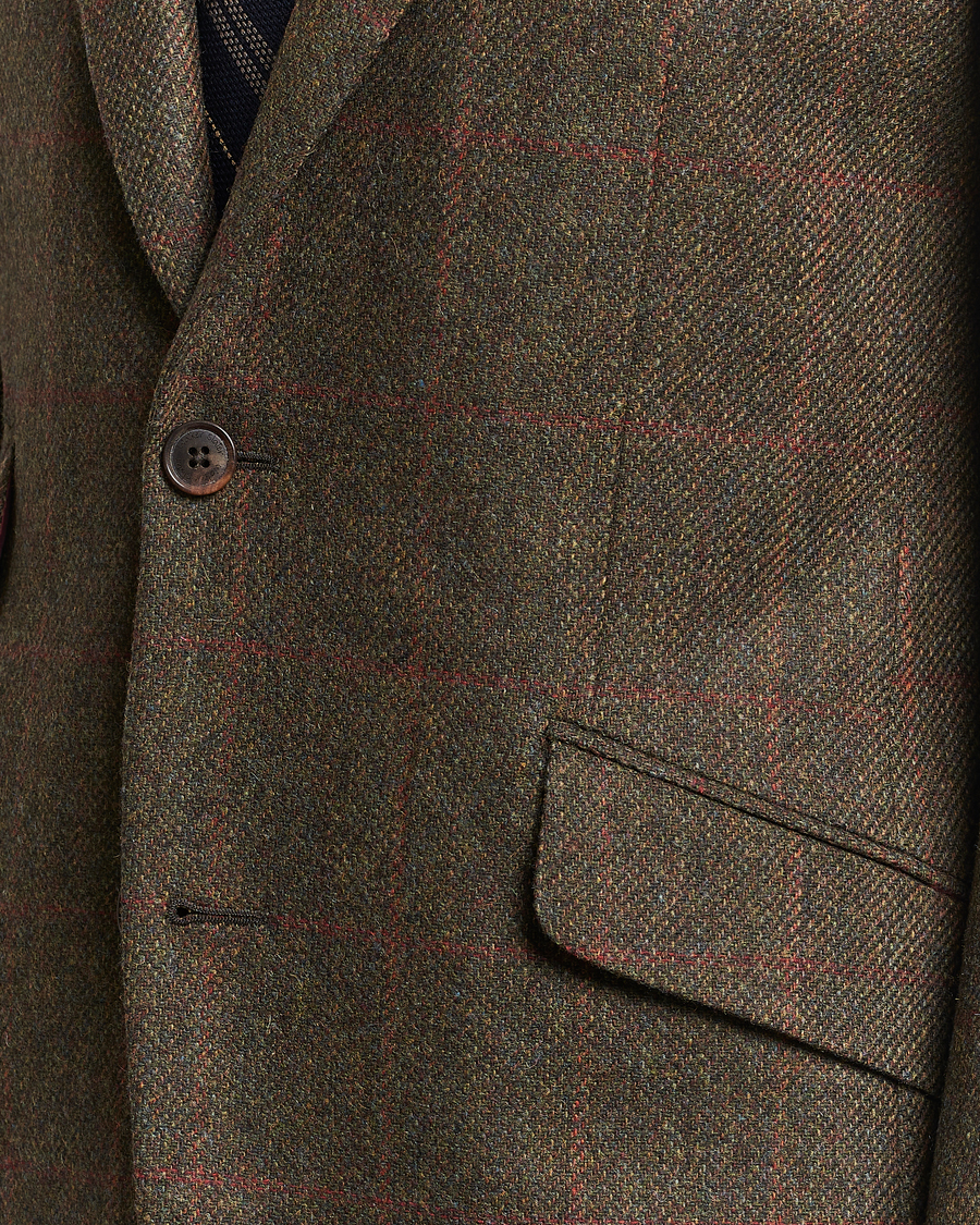 Herre | Blazere & jakker | Walker Slater | Edward Lambswool Windowpane Blazer Green