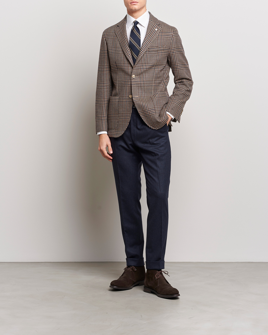 Herre | Blazere & jakker | L.B.M. 1911 | Jack Regular Checked Wool Blazer Brown
