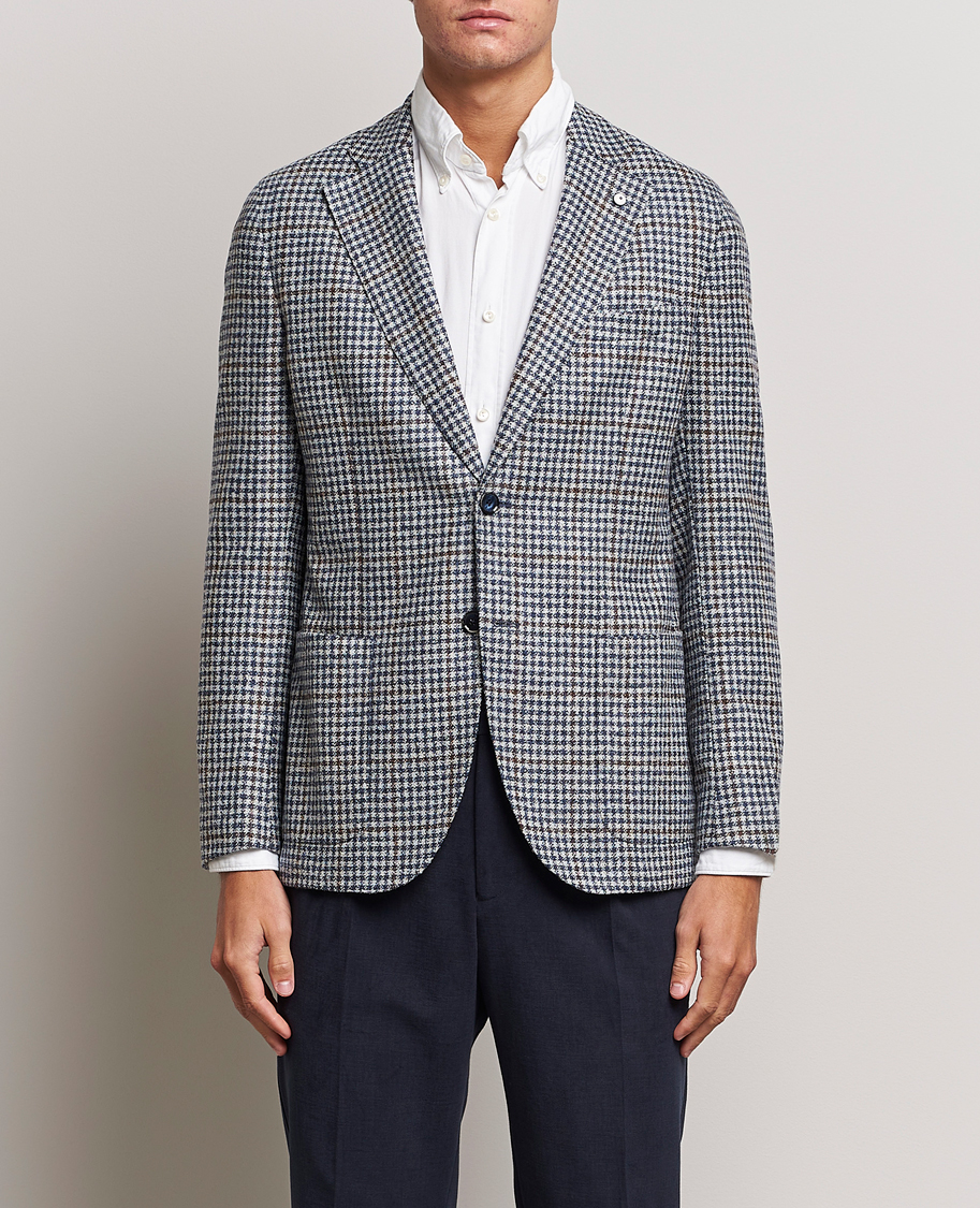 Herre | Blazere & jakker | L.B.M. 1911 | Jack Regular Checked Wool Blazer Blue
