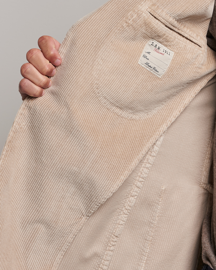 Herre | Blazere & jakker | L.B.M. 1911 | Jack Corduroy Blazer Beige