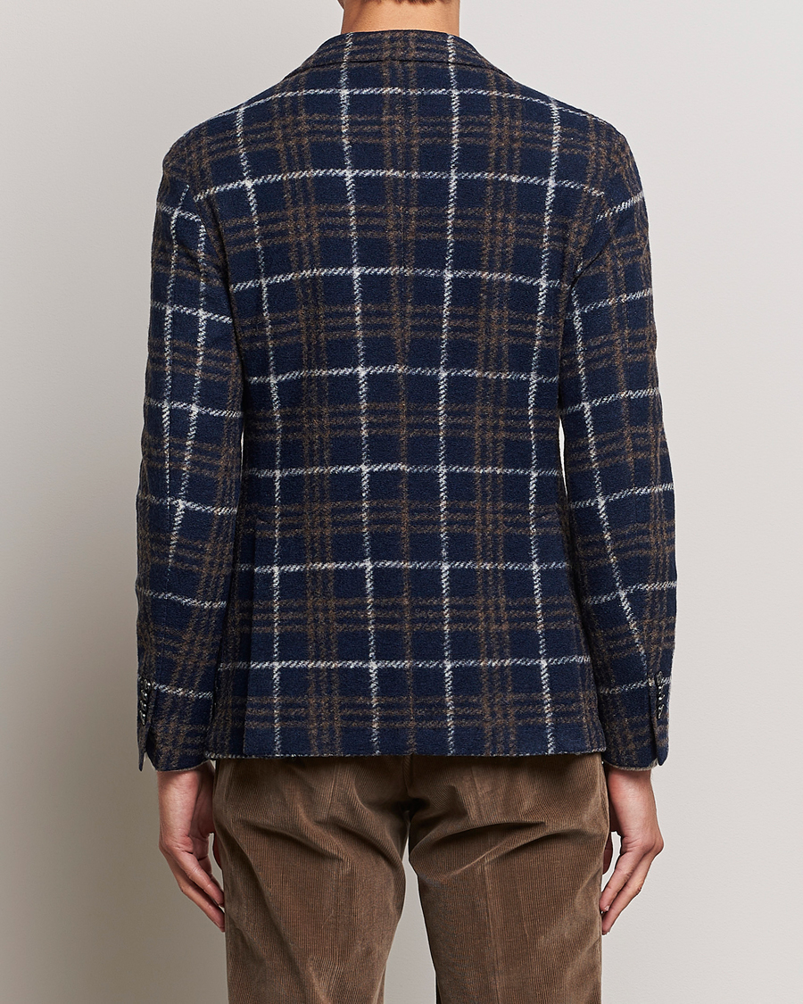 Herre | Blazere & jakker | L.B.M. 1911 | Jack Checked Wool Jersey Blazer Navy