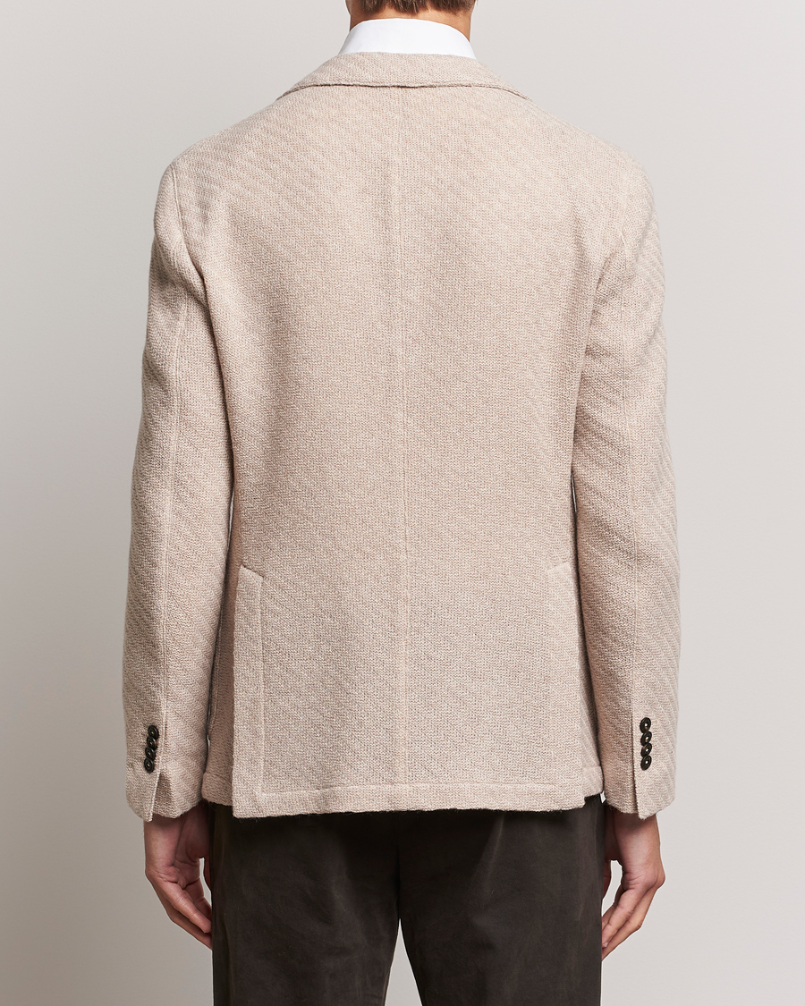 Herre | Blazere & jakker | L.B.M. 1911 | Knitted Punto Wool Structure Blazer Beige