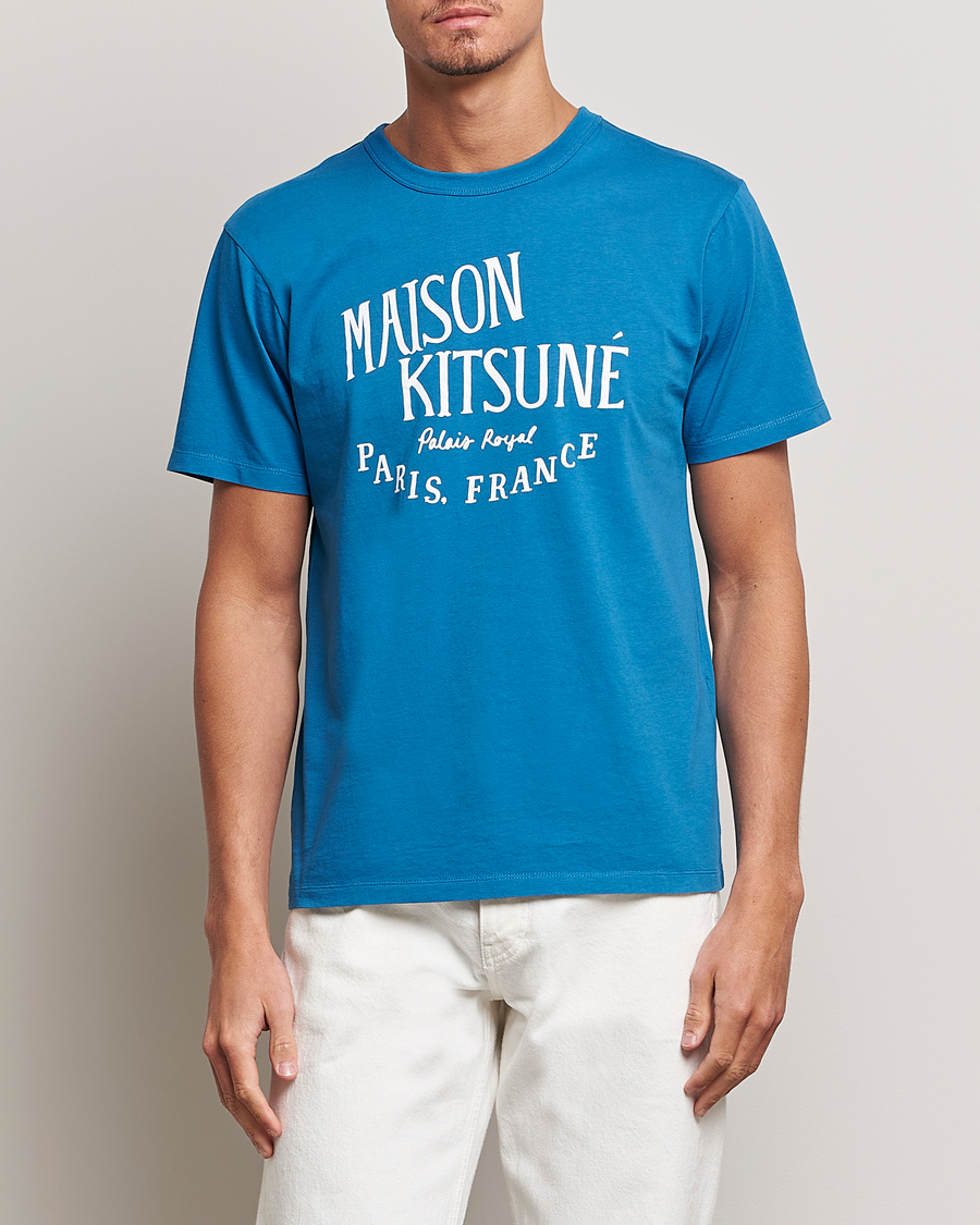 Herre |  | Maison Kitsuné | Palais Royal Classic T-Shirt Sapphire Blue