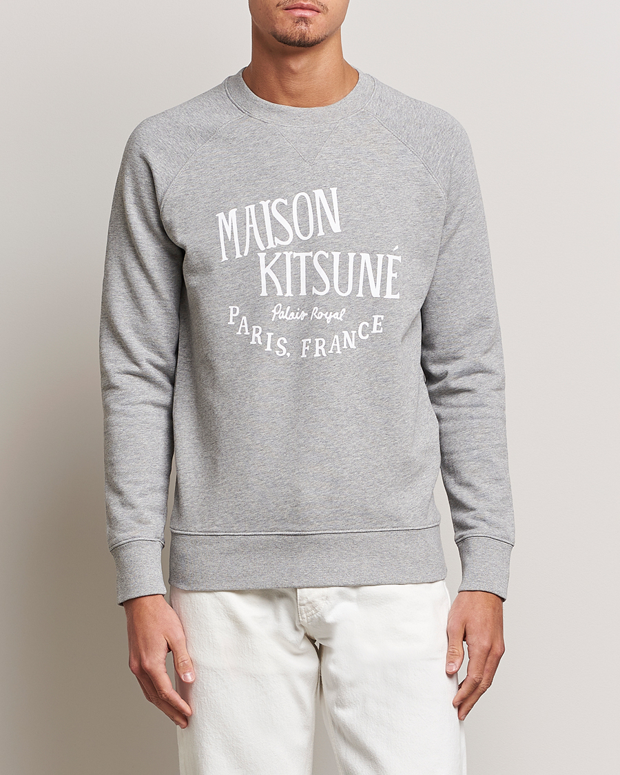 Herre | Grå sweatshirts | Maison Kitsuné | Palais Royal Classic Sweatshirt Grey Melange