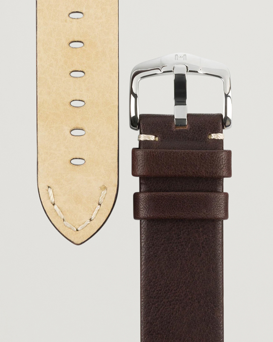 Herre | Urremme | HIRSCH | Ranger Retro Leather Watch Strap Brown