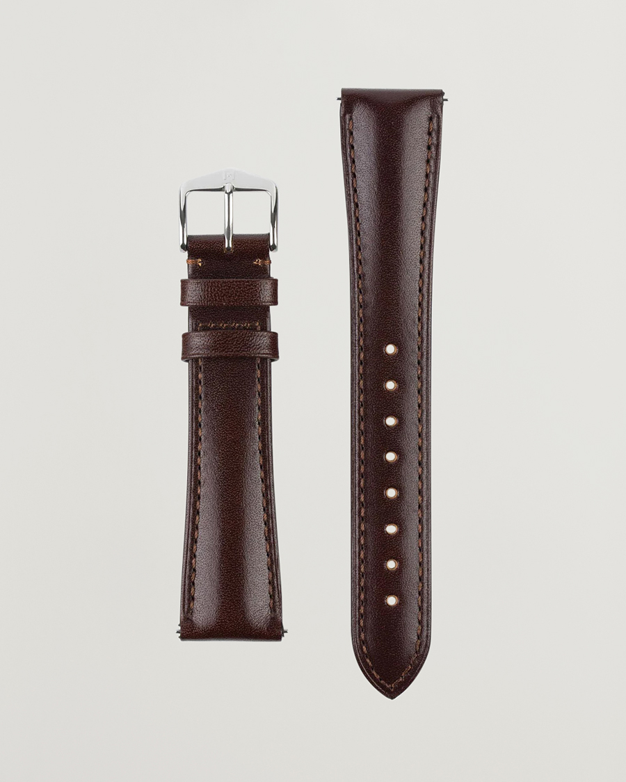 Herre | Urremme | HIRSCH | Siena Tuscan Leather Watch Strap Brown