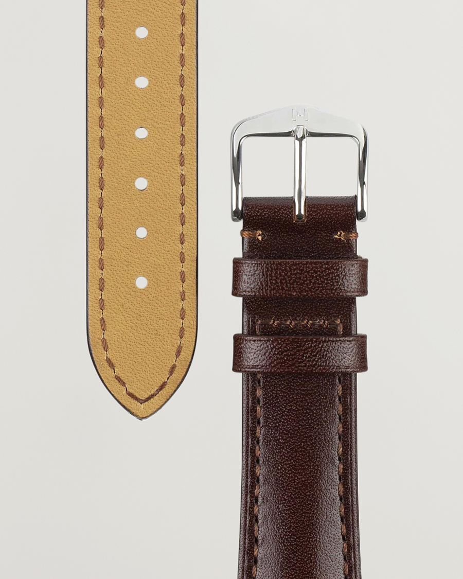 Herre | Urremme | HIRSCH | Siena Tuscan Leather Watch Strap Brown