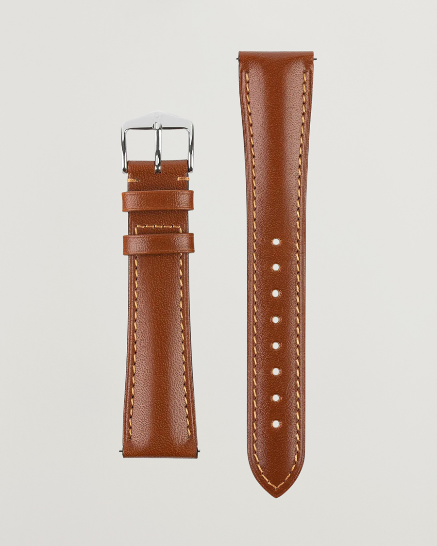 Herre | HIRSCH Siena Tuscan Leather Watch Strap Golden Brown | HIRSCH | Siena Tuscan Leather Watch Strap Golden Brown