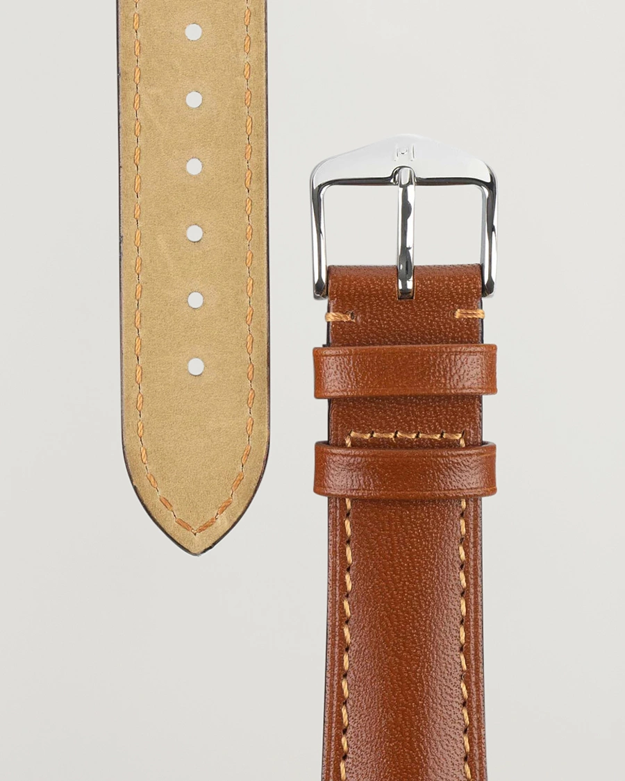 Herre | Urremme | HIRSCH | Siena Tuscan Leather Watch Strap Golden Brown