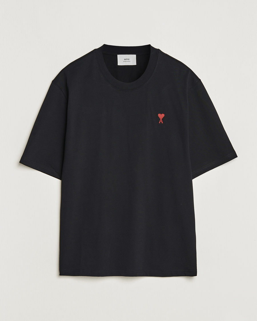 Herre | Sorte t-shirts | AMI | Heart Logo T-Shirt Black