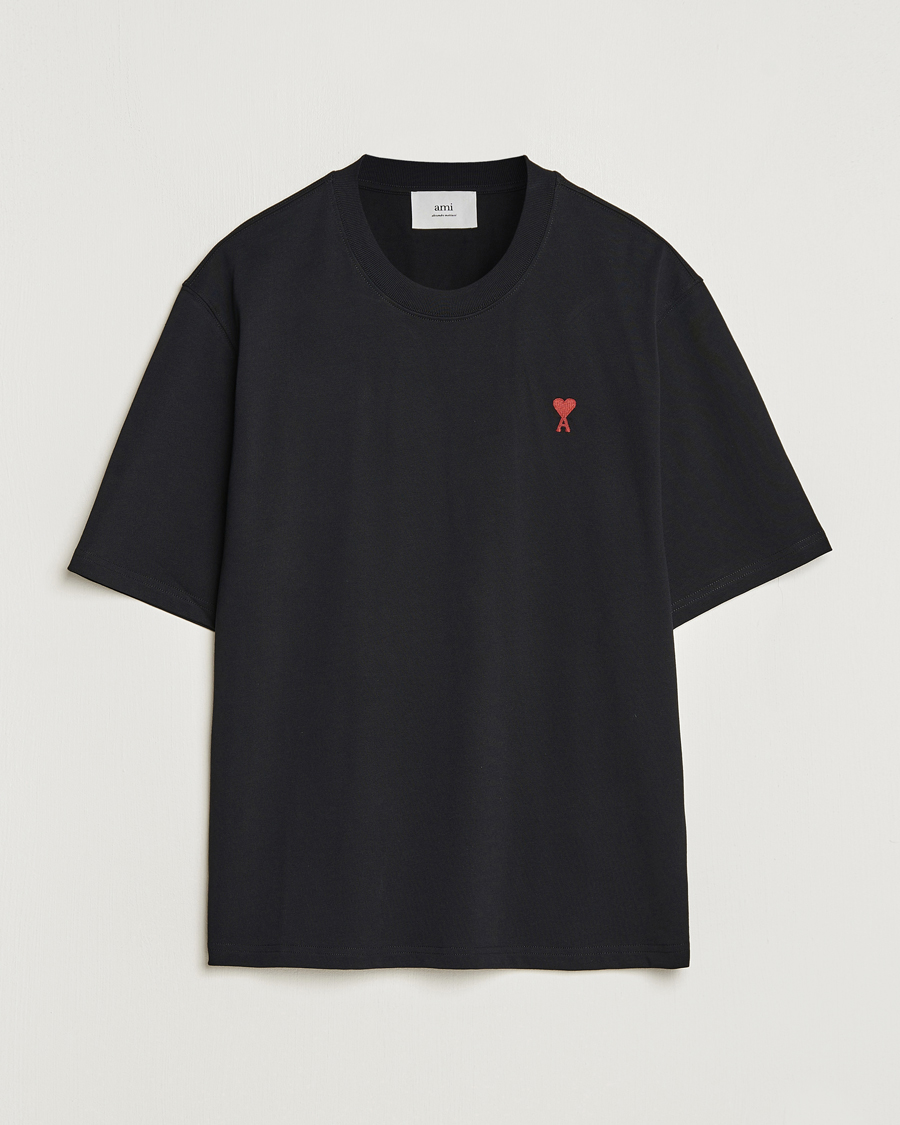 Herre | T-Shirts | AMI | Heart Logo T-Shirt Black