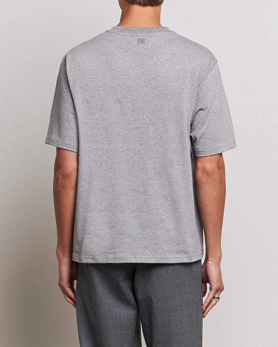 Herre | T-Shirts | AMI | Heart Logo T-Shirt Heather Grey