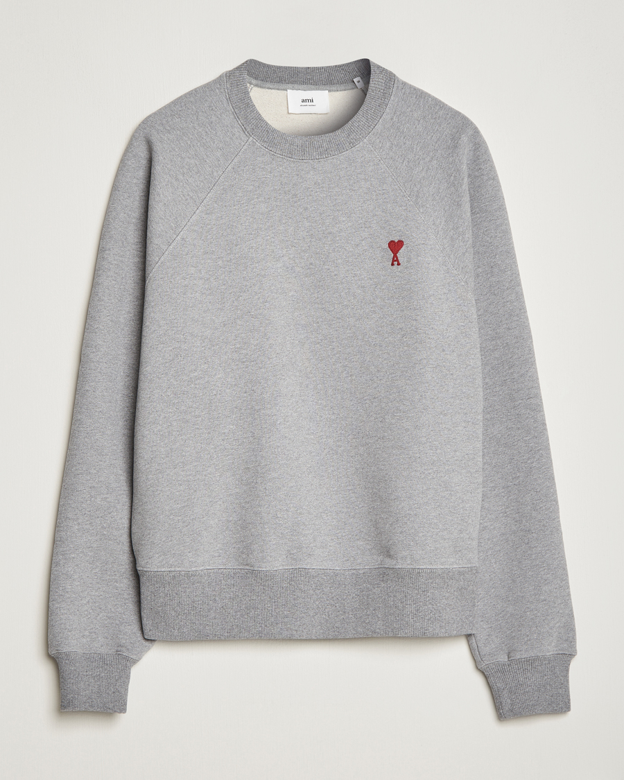 Herre | Trøjer | AMI | Heart Logo Sweatshirt Heather Grey