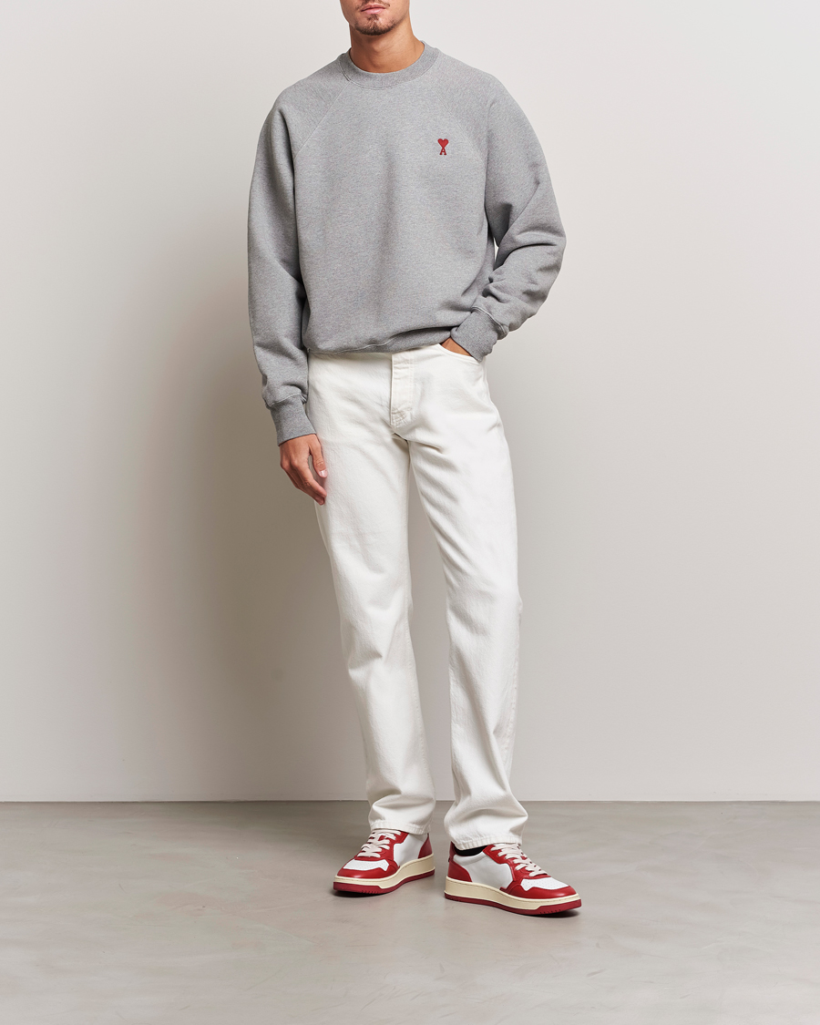 Herre | Trøjer | AMI | Heart Logo Sweatshirt Heather Grey