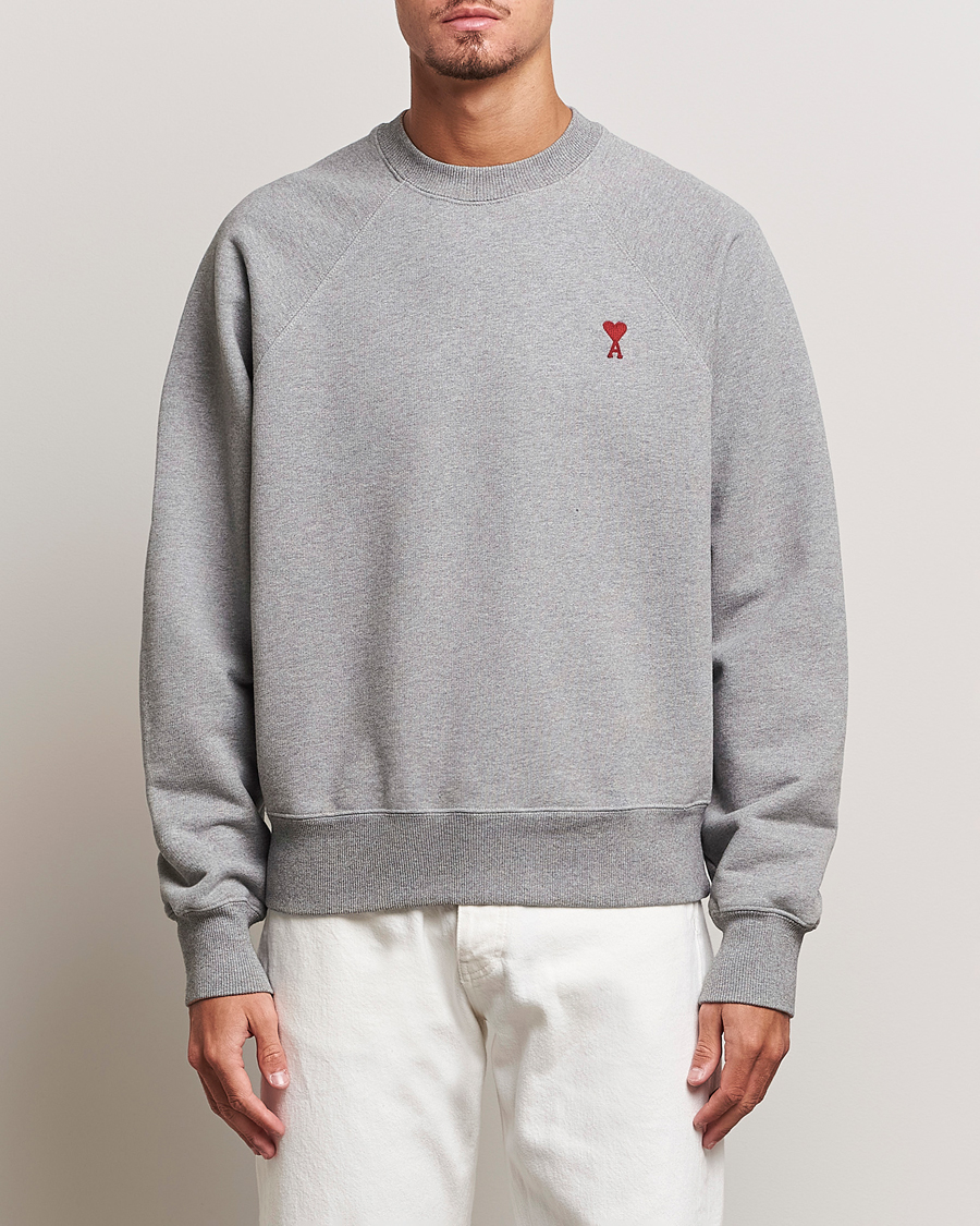 Herre | Trøjer | AMI | Heart Logo Sweatshirt Heather Grey