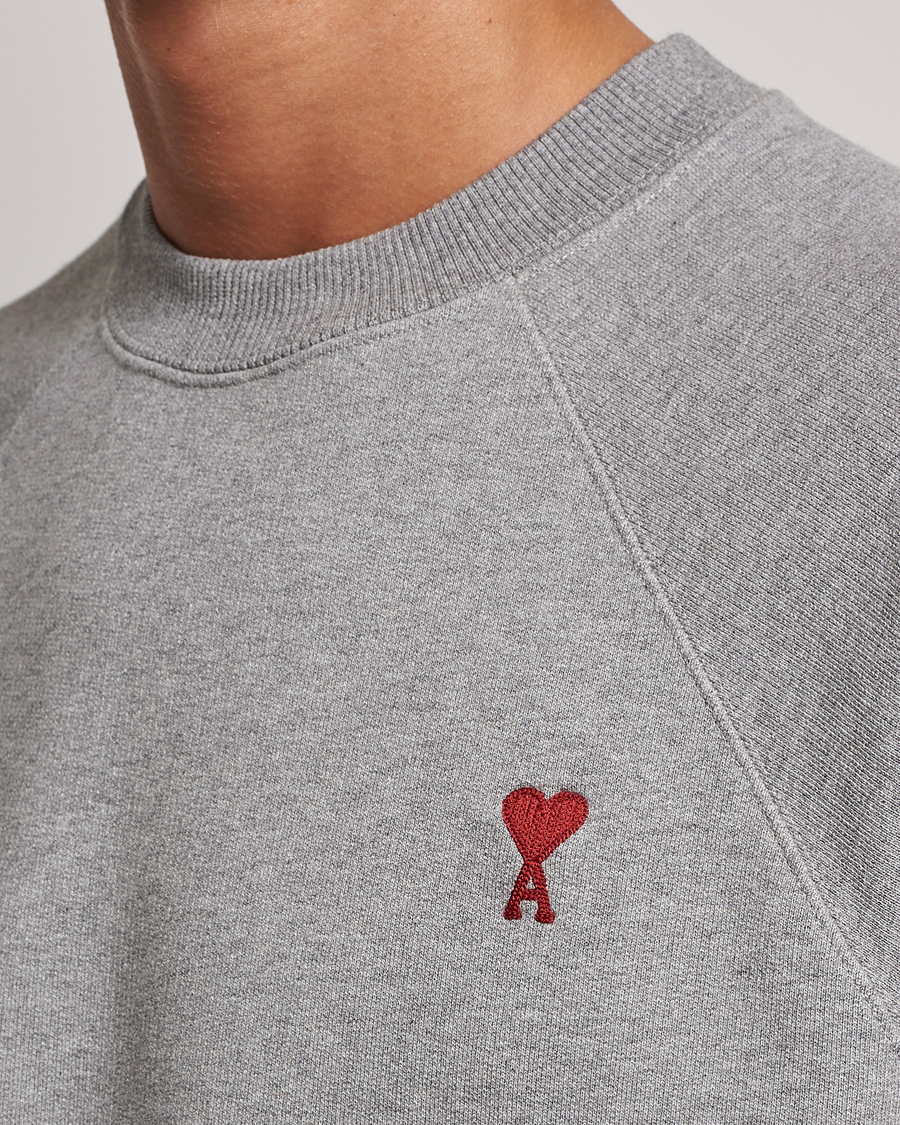Herre | Trøjer | AMI | Heart Logo Sweatshirt Heather Grey