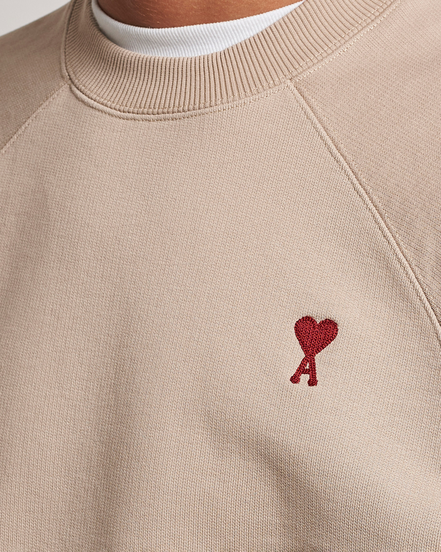Herre | Trøjer | AMI | Heart Logo Sweatshirt Beige