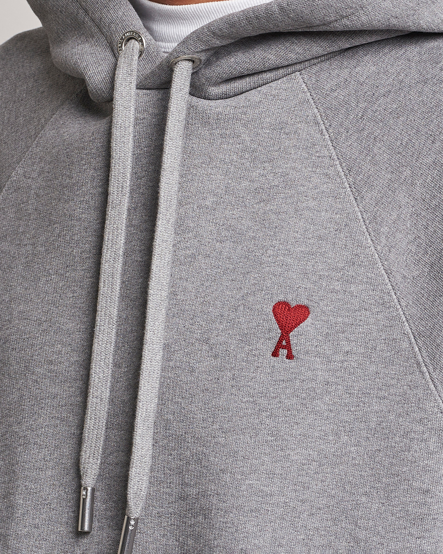 Herre | Trøjer | AMI | Heart Logo Hoodie Heather Grey