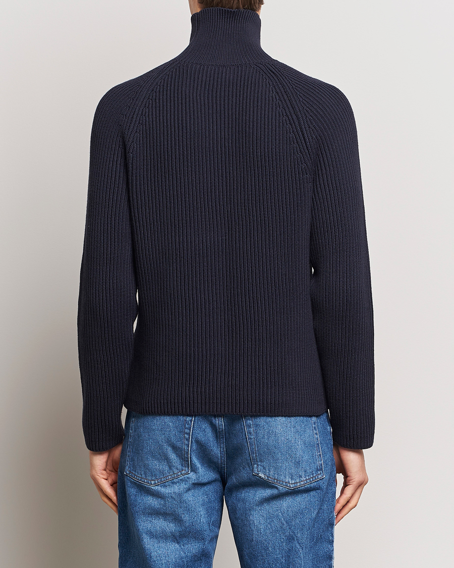 Herre | Trøjer | AMI | Heavy Knitted Turtleneck Night Blue
