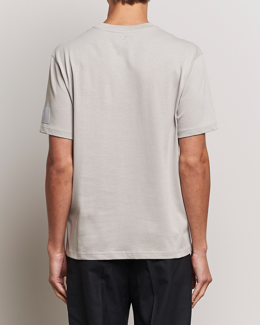 Herre | T-Shirts | AMI | Fade Out Crew Neck T-Shirt Pearl Grey