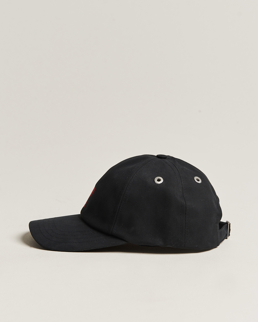 Herre | AMI Heart Logo Cap Black | AMI | Heart Logo Cap Black