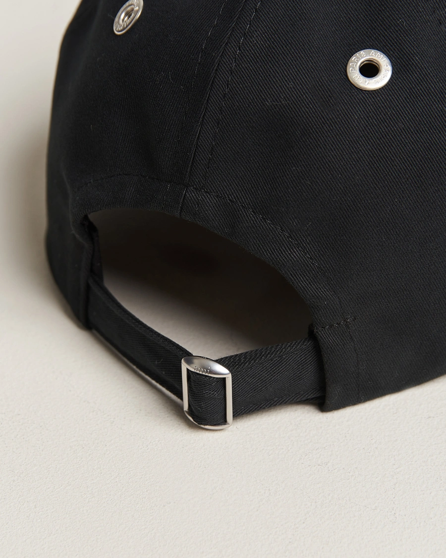 Herre | AMI Heart Logo Cap Black | AMI | Heart Logo Cap Black