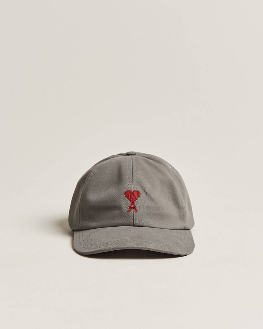 Herre | AMI Heart Logo Cap Mineral Grey | AMI | Heart Logo Cap Mineral Grey