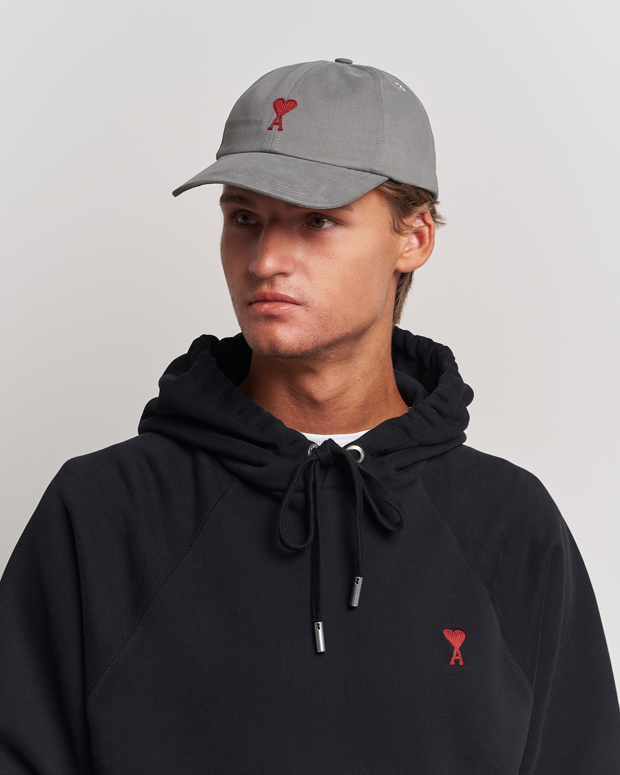 Herre | AMI Heart Logo Cap Mineral Grey | AMI | Heart Logo Cap Mineral Grey