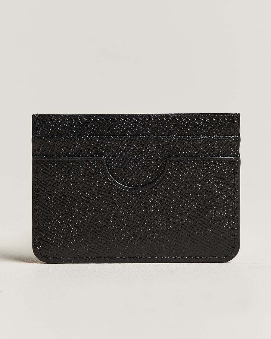 Herre | Punge | AMI | Tonal Logo Leather Cardholder Black