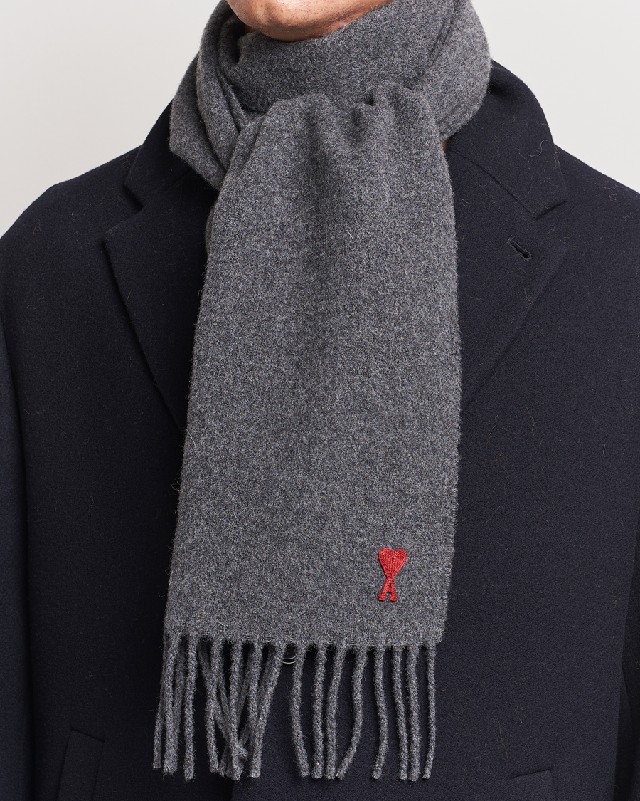 Herre |  | AMI | Heart Logo Scarf Dark Grey