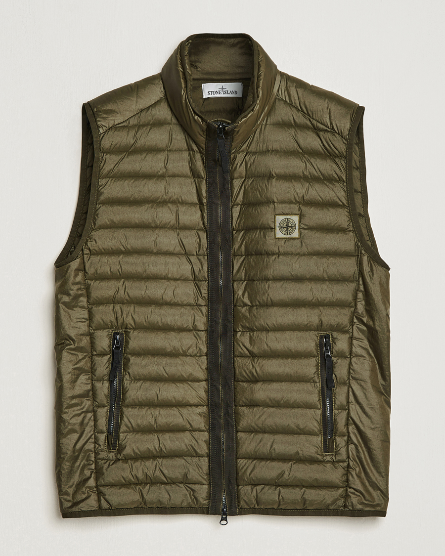 Herre | Jakker | Stone Island | Recycled Nylon Down-TC Vest Olive