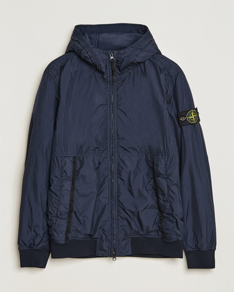 Herre | Jakker | Stone Island | Garment Dyed Recycled Nylon Jacket Navy Blue