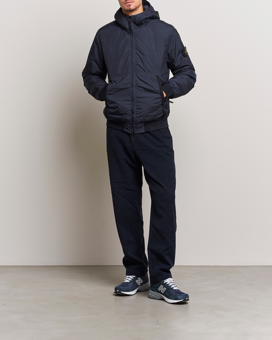 Herre | Jakker | Stone Island | Garment Dyed Recycled Nylon Jacket Navy Blue