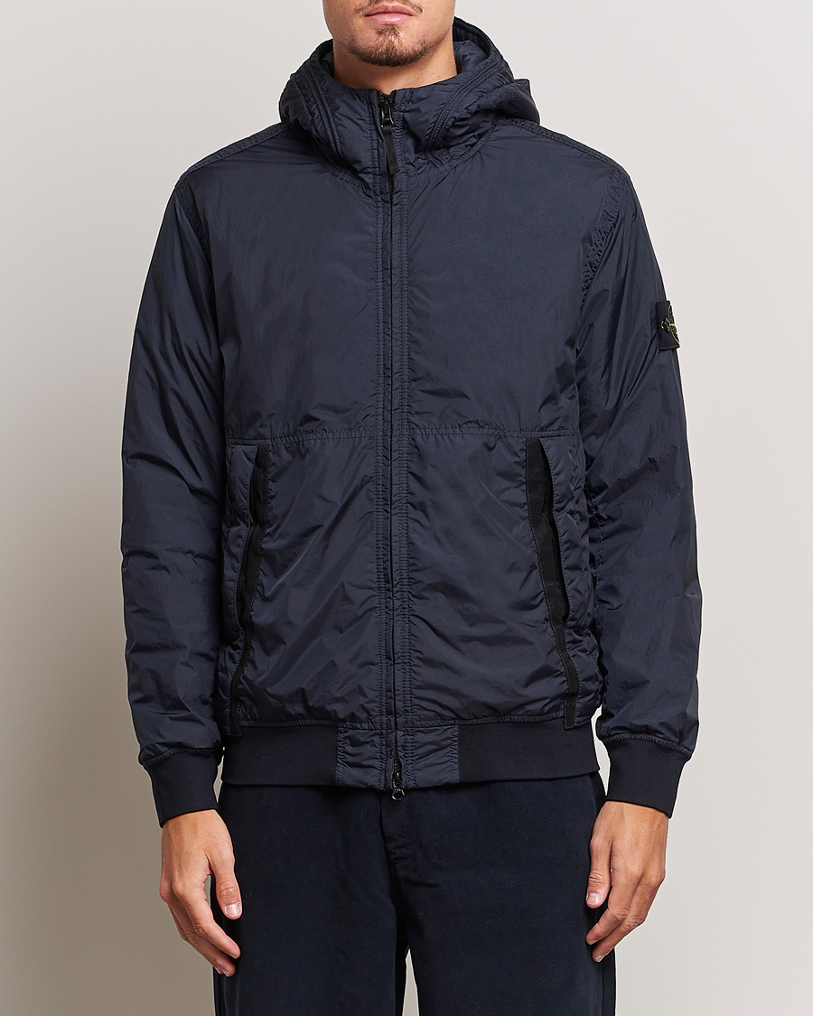 lærer kærlighed kalk Stone Island Garment Dyed Recycled Nylon Jacket Navy Blue - CareOfCarl.dk