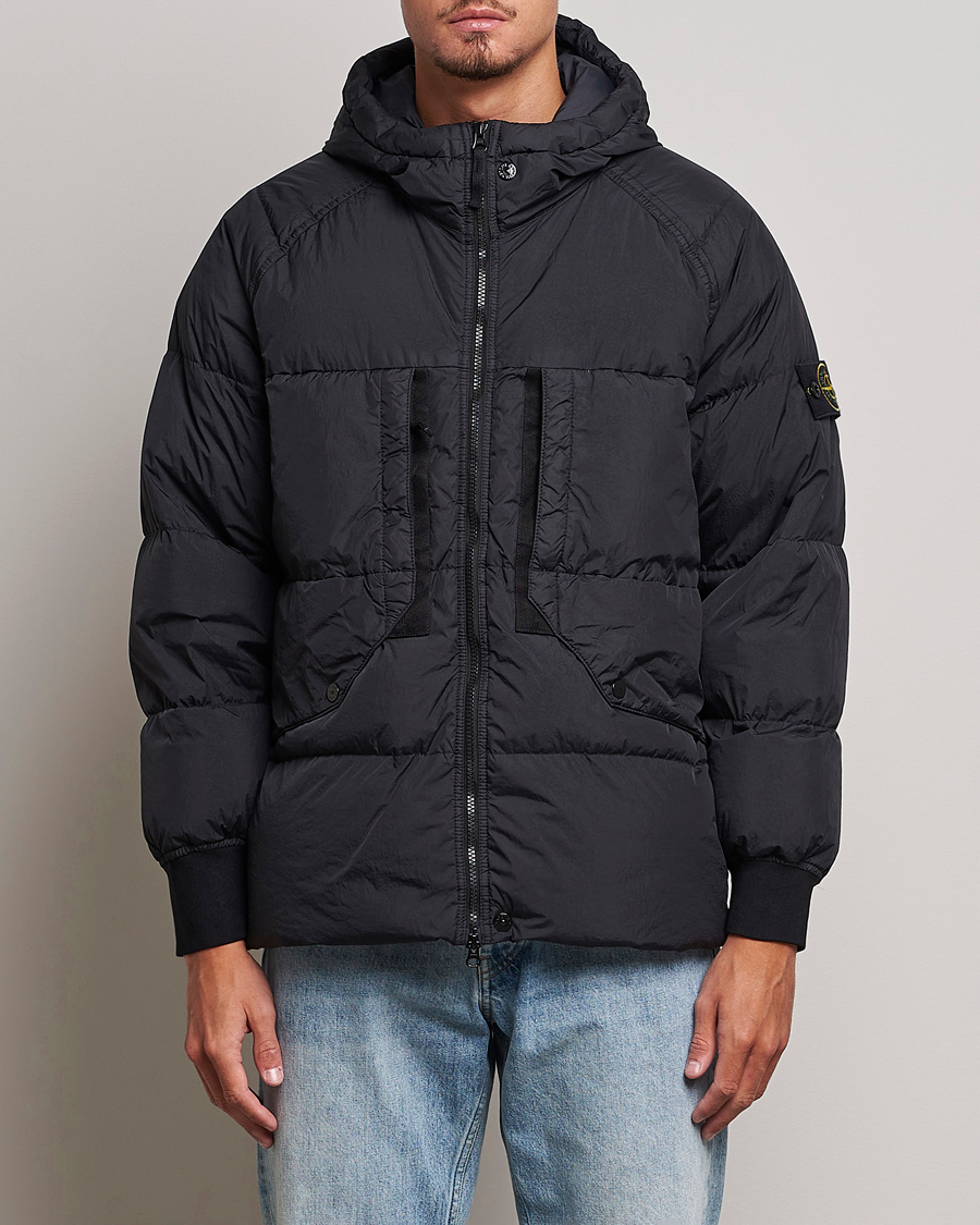 Herre | Jakker | Stone Island | Garment Dyed Recycled Nylon Down Jacket Black
