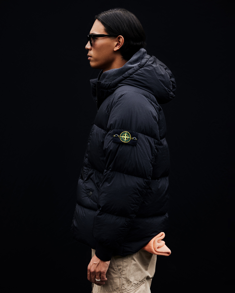 Herre | Jakker | Stone Island | Garment Dyed Recycled Nylon Down Jacket Black