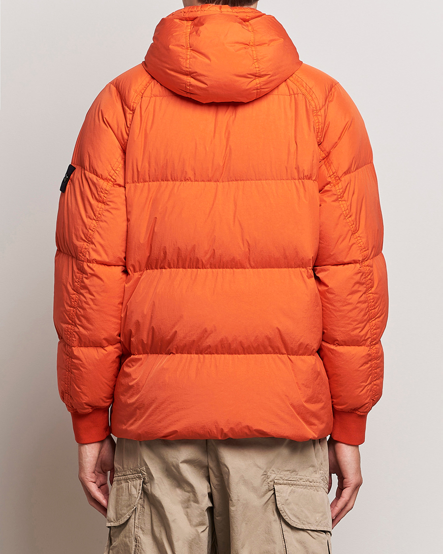 Herre | Jakker | Stone Island | Garment Dyed Recycled Nylon Down Jacket Orange Red