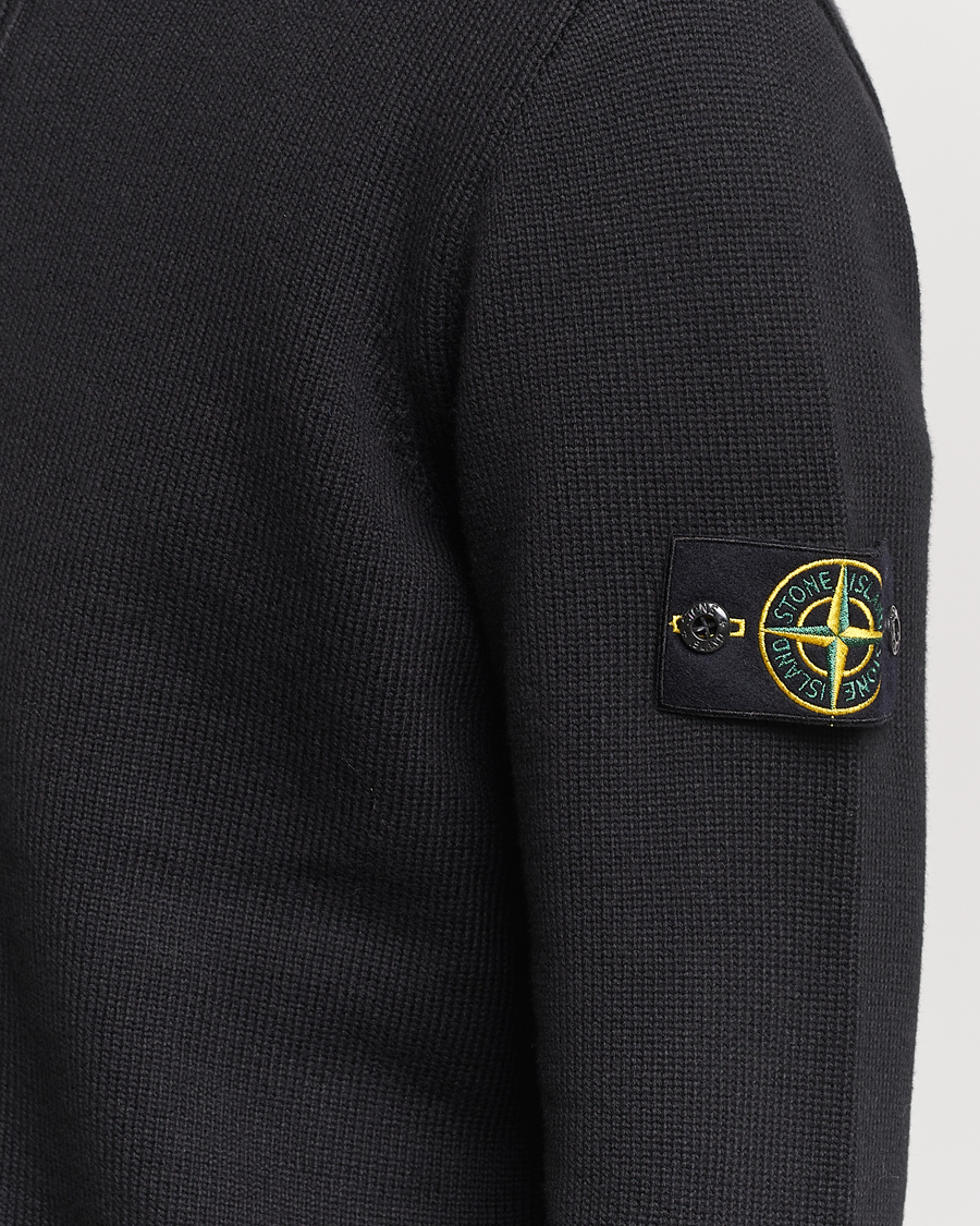 Herre | Trøjer | Stone Island | Winter Cotton Cardigan Black