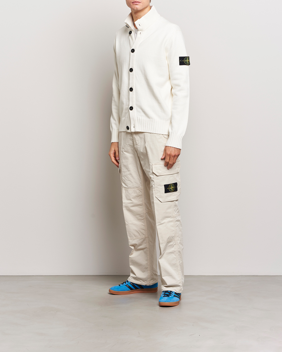 Herre | Trøjer | Stone Island | Winter Cotton Cardigan Natural