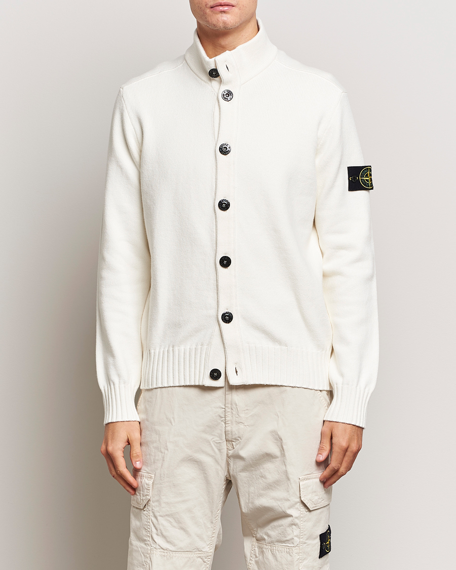 Herre | Nyheder | Stone Island | Winter Cotton Cardigan Natural