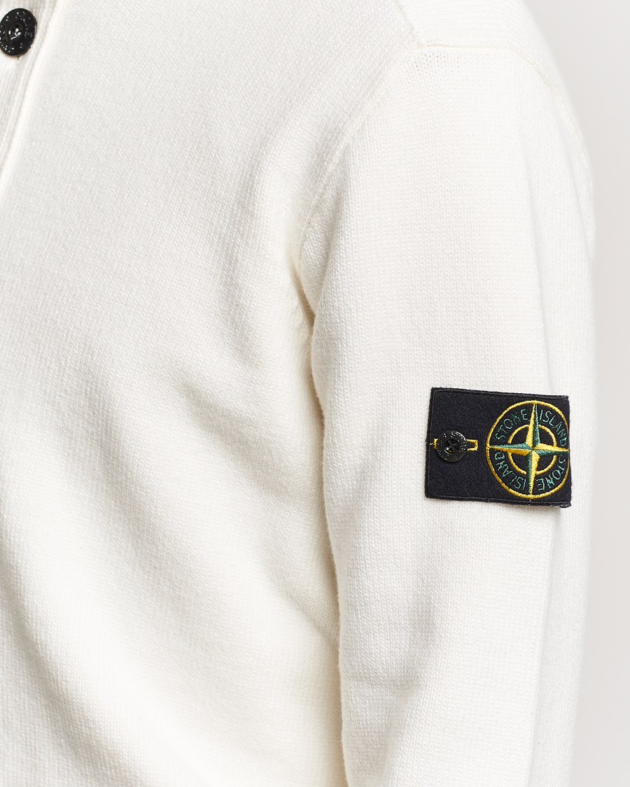 Herre | Trøjer | Stone Island | Winter Cotton Cardigan Natural